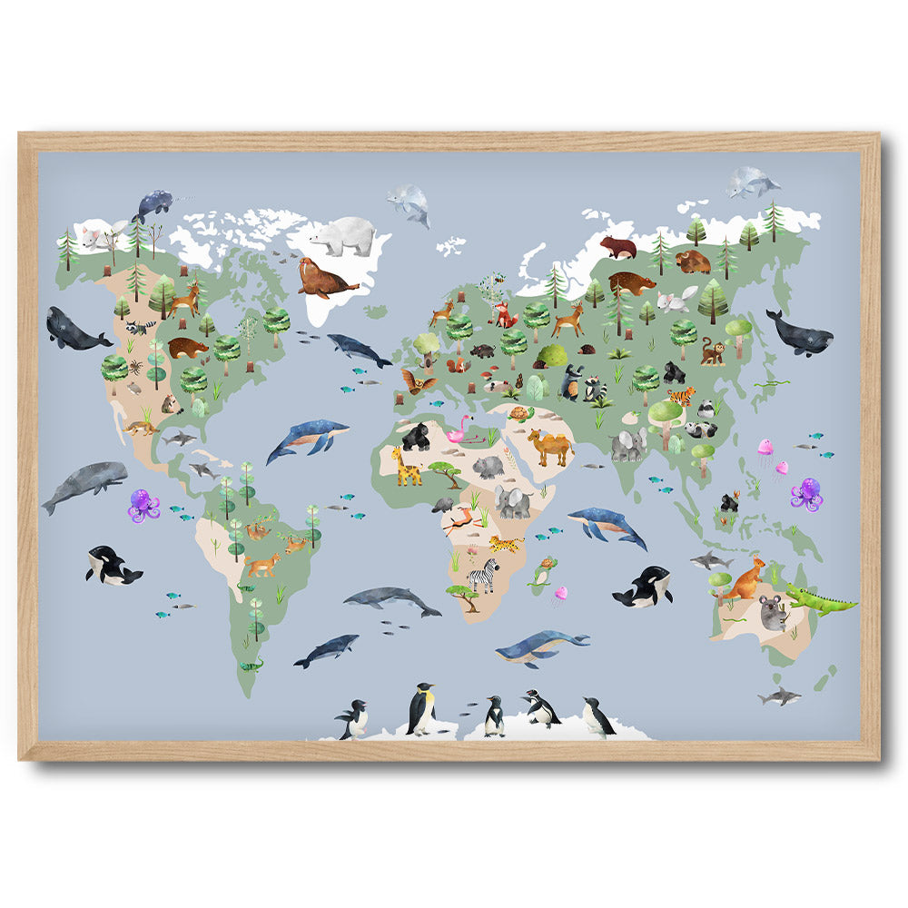 Spaß am Lernen | Weltkarte der Tiere | No. 2