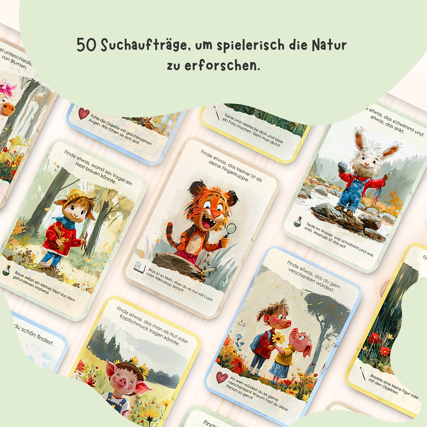 50 Entdeckerkarten für Kinder