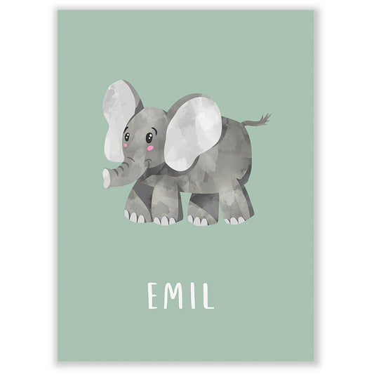 Animal ABC | personalized name poster