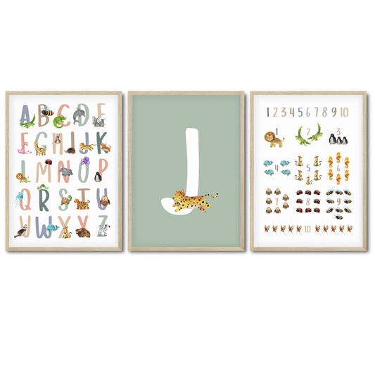 fun learning | Set of 3 | personalisable